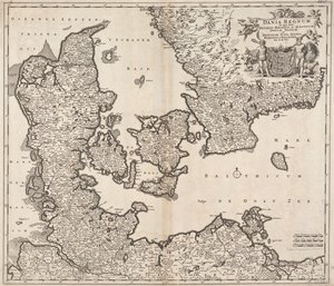 Dania regnum in quo sunt Ducatus Holsatia et Slesvicum Insulae Danicae et Provinciae Iutia, Scania, Blekingia et Hallandia - Frederick de Wit